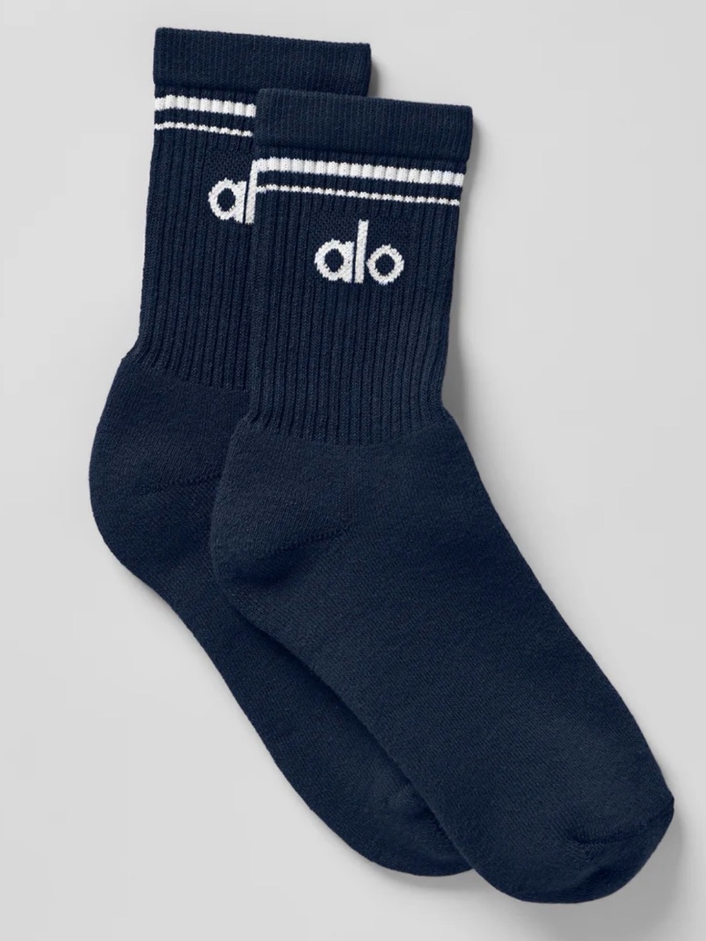 ALO Yoga Unisex Half-Crew Throwback Sock